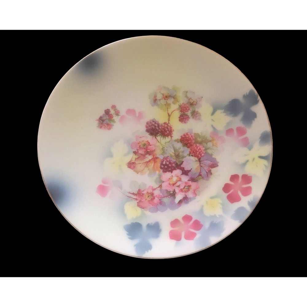Thomas Bavaria Sevres Plate Unisex 8.5" Multicolor Floral Berry Antique German